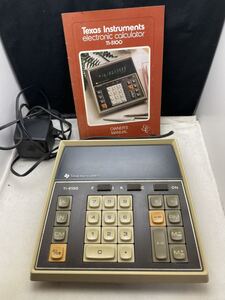 2/Texas Instruments TI-5100 green calculator / LED antique Vintage retro 