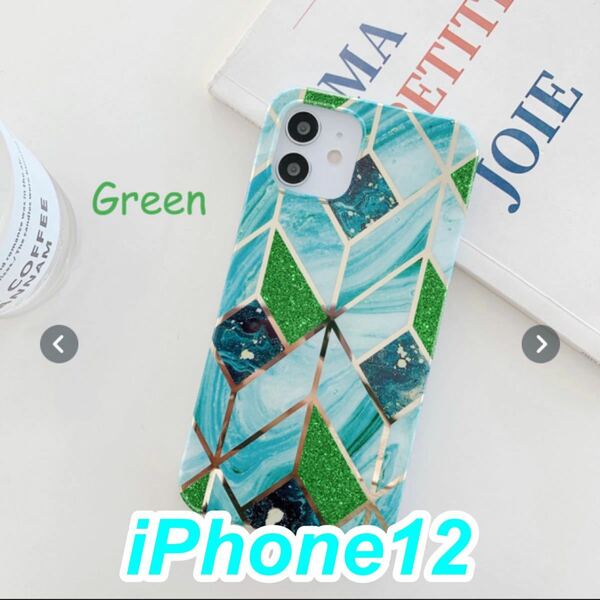 新品未使用☆iPhone12☆スマホケースiPhoneケースソフトシリコン　Green