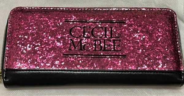 【値下げ】CECIL Mc BEE ピンクラメ 長財布 新品同様