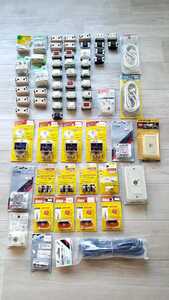 [ profit!] tv * electric relation parts large amount exhibition!* unused new goods retro out of print records out of production great number! plug 3 distributor ho taru switch antenna cable matching circuit outlet 