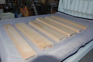 木曽桧　ヒノキ（天然材）と東農檜　6本で15200円 角材 材木 新品