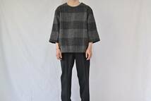 SUNSEA WOOL CHECK TEE SNS-13A20 サンシー プルオーバー_画像5