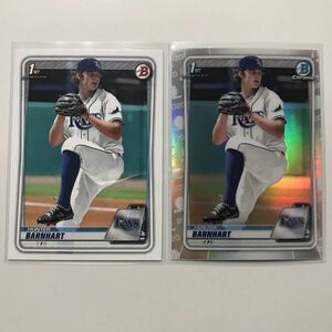 [Hunter Barnhart] Chrome Refractor Base(BD-66)[Topps 2020 Bowman Draft](Tampa Bay Rays(TB))