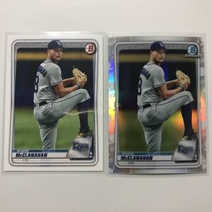 [Shane McClanahan] Chrome Refractor Base(BD-135)[Topps 2020 Bowman Draft](Tampa Bay Rays(TB))