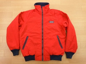 80s 90s USA made Ran z end * red lining fleece nylon jacket S* old clothes Old Vintage retro *b