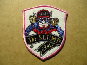 80s Dr.スランプ アラレちゃん刺繍ワッペン/ドクタースランプ鳥山明キャラクター漫画アップリケ昭和レトロ映画アニメ S5