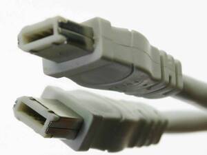 ノーブランド FireWireケーブル・コード 周辺機器接続ケーブル 長さ0.9m IEEE1394:6pin - 6pin 動作正常 美品