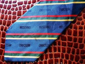 *E1257N* stock disposal SALE* Moschino [ total Logo ] necktie 