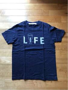 EEL イール LIFE Tシャツ サイズS / EASY EARL LIFE PRODUCTS 半袖 ショートスリーブ ネイビー