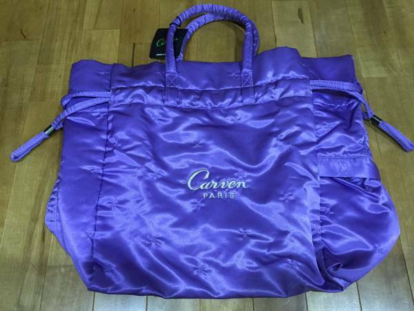 【未使用・正規品】CARVEN カルヴェン トートバッグ カルバン パープル 紫 ビッグネーム