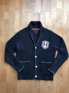 TOMMY HILFIGER トミーヒルフィガー コットンカーディガン サイズXL 三角タグ ビックシルエット ヴィンテージ