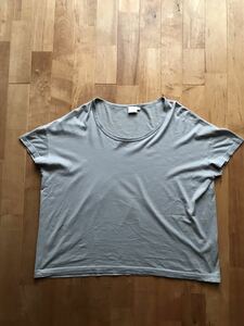 【美品・英国製】SUNSPEL サンスペル ドロップショルダー ショートスリーブカットソー サイズ8（M相当）グレー Bshop購入 Tシャツ