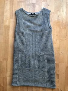 A.P.C. A.P.C. wool no sleeve One-piece size M gray A.P.C. Japan regular goods 