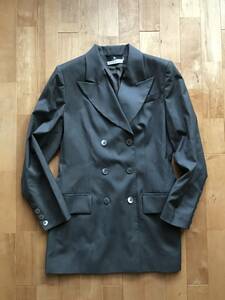 [ beautiful goods * France made ]GIVENCHYji van si. tailored double jacket size 40 Bick Silhouette GIVENCHY BOUTIQUES