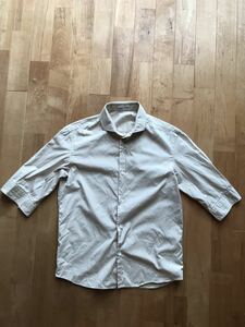 [ прекрасный товар ]LAD MUSICIAN Lad Musician 1/2 Sleeve Wide Spread Shirt рубашка размер 42 5 минут рукав широкий паста рубашка 