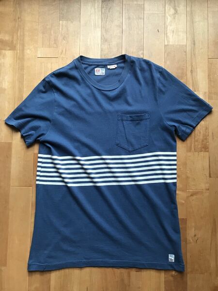 【美品】M.Nii MAKAHA SPORTS エムニーイ マカハ スポーツ Tシャツ サイズS ボーダー ストライプ Heat Seat Stripe Tee ハワイ サーフ