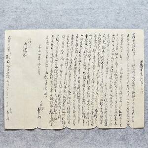 古文書 嘉永三年 乍恐書付御願奉申上候 中村 魚沼郡 未解読 詳細不明 新潟県