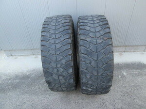 中古2本セット　37x12.50R17 LT 124Q 8PR GEOLANDAR M/T G003 ヨコハマ ジオランダー MT 2216年製 転がし用にでも♪