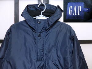 00s ギャップ 中綿 裏フリース ナイロン アノラック パーカー / 00年代 GAP ジャケット