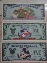 ★ ディズニー ミッキーマウス 1ドル 記念紙幣 3枚セット ★ No.200_画像10