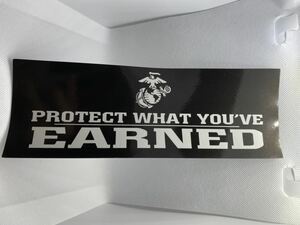 USMC PROTECT WHAT YOU'VE EARNED マグネットシート