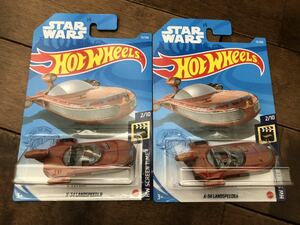 送料込2台セット ホットウィール スターウォーズ X-34 ランドスピーダー Hot Wheels STAR WARS LANDSPEEDER ルーク スカイウォーカー