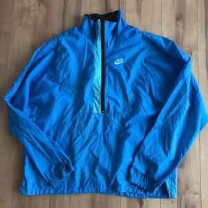 NIKEナイキ ヴィンテージ 銀タグ ナイロンジャケット 水色◆メンズXL