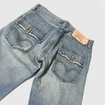 ★☆W30inch=76.20cm☆★Levi's505(RO505-00) 2006年4月製造★☆クラッシュデニム☆★_画像4