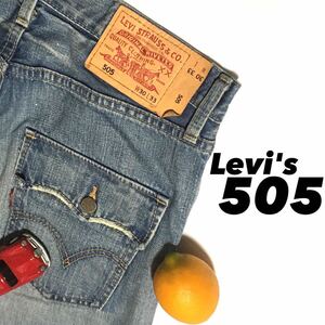 ★☆W30inch=76.20cm☆★Levi's505(RO505-00) 2006年4月製造★☆クラッシュデニム☆★