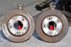 H11 GF-H58A Pajero Mini turbo 4A30 4WD AT original? front disk brake rotor left right SET / 94568km