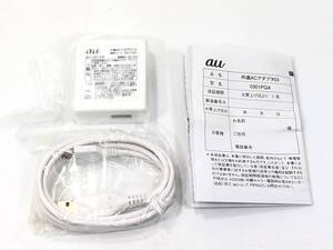 未使用♪ au純正 共通ACアダプタ03 充電器 MicroUSB充電ケーブル 0301PQA 送料無料♪