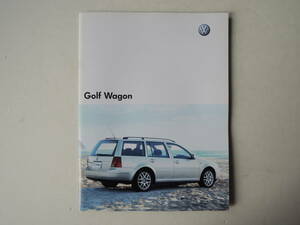 【カタログのみ】 VW ゴルフ ワゴン 2004年 厚口30P カタログ 日本語版 フォルクスワーゲン ★特別仕様車EINSカタログ付き