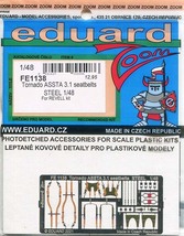 エデュアルド ED-FE1138 1/48 カラーズーム トーネード ASSTA 3.1 シートベルト ステンレス製 (レベル用)_画像1