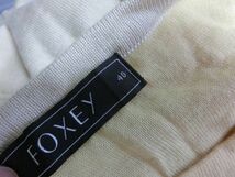 FOXEY カシミヤ セーター 半袖 カットソー 40 クリーム #26122-ANMAZ09 フォクシー_画像3