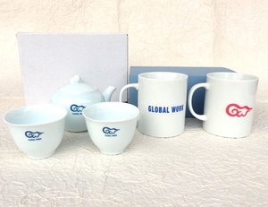 GLOBAL WORK マグカップ 2個 茶器 急須 湯呑 2個 セット 未使用 長期保管品