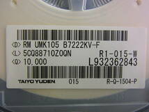 太陽誘電 1005型コンデンサ 2200pF 5% 50V RM-UMK105 B7222KV-F　10,000個×1巻-[BOX33]_画像2