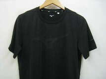 MIZUNO ミズノ 32MA0024 トレーニングウエア Tシャツ ブラック 黒 サイズM_画像2
