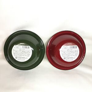 キャプテンスタッグ ホーロー ボール16cm レッドとオリーブグリーン 2つセット!