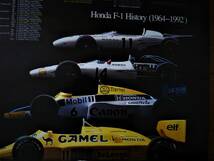 ベルノ向けホンダ純正ポスター ホンダF1ヒストリー 1964年～1992年　RA271～MP4/7　全リザルト記載 未使用②_画像4