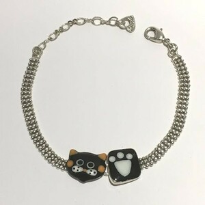 TARATATA タラタタ◆Bracelet Taraboum cat ブレスレット◆黒猫のモチーフ