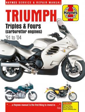 Triumph(トライアンフ)Triples & Fours 1991-2004年 英語版 整備解説書