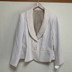  lace ribbon tailored jacket 25 number pink beige [MA-558]