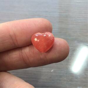  in ka rose Heart type parts 2 loose natural stone 