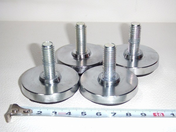 Good condition / Immediate shipping! Set of 4, Diameter 45mm, Weight capacity 800kg/piece, High-grade zinc die-cast adjuster Made by PLA-PART Co., Ltd. Ishiguro Seisakusho, handmade works, furniture, Chair, table, desk