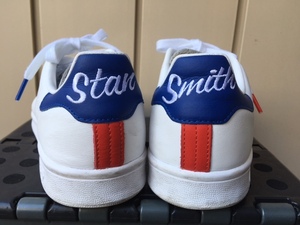 希少 中古 美品 adidas STAN SMITH アディダス スタンスミス US8 26.0㎝ 　青×赤 ペプシカラー 