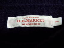 「送料無料」ハリウッドランチマーケット：H.R.MARKET：聖林公司♪ウール80％：紫色：ケーブルニットセーター＊サイズ１_画像8