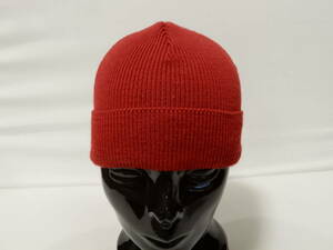 [ free shipping ] Le Minor :Le minor! red knitted cap : France made : Logo label attaching 