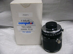 * unused * Computar TEC-M55 C mount 55mm F2.8 0~0.5 times zoom macro lens image side teresen Trick ( same KCM-105T)