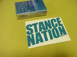 ☆2行☆ STANCE:NATION 抜きステッカー ティール　USDM スタンスネイション