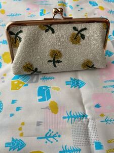 ハンドメイド がま口ポーチ
